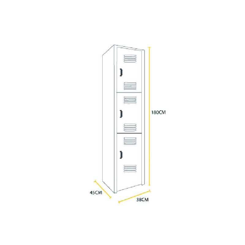 Locker Metalico 3 - Puertas