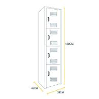 Locker Metalico 4 - Puertas