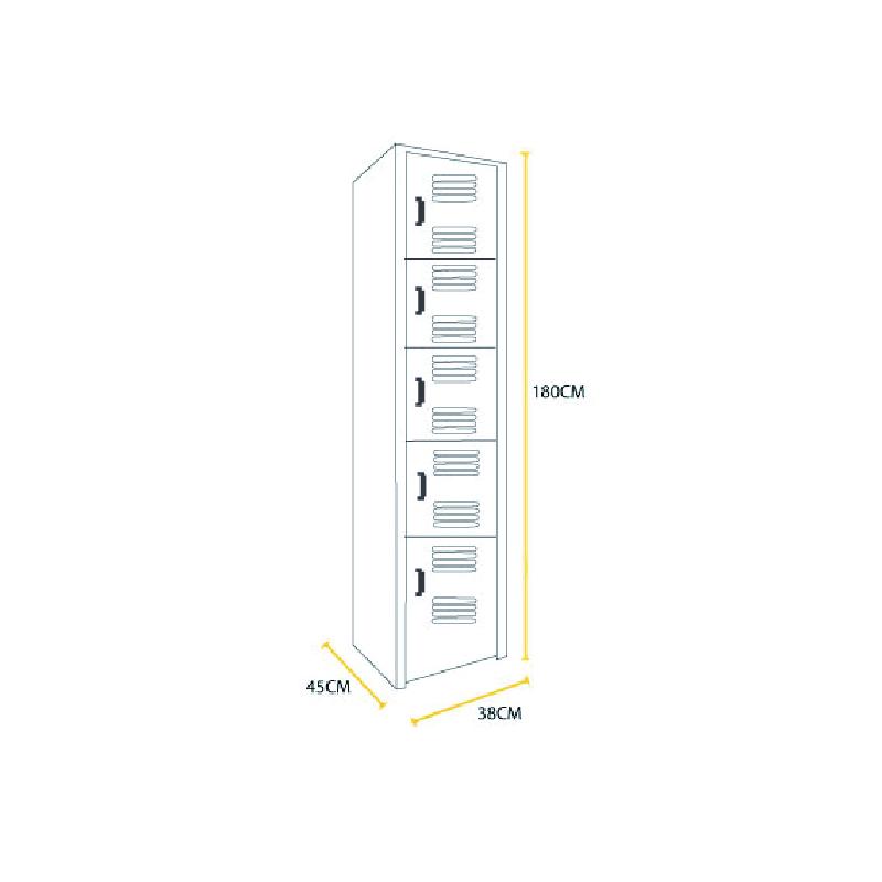 Locker Metalico 5 - Puertas