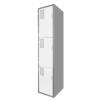 Locker Color Blanco - 3 Puertas