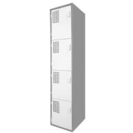 Locker Color Blanco - 4 Puertas